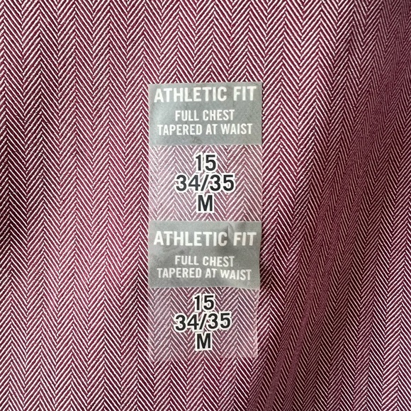 NWT Tommy Hilfiger Purple Dress Shirt Classic Style - Picture 4 of 5